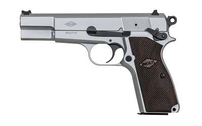 Inglis P-35N Hi-Power 9mm 4.7in Satin Nickel 15rd
