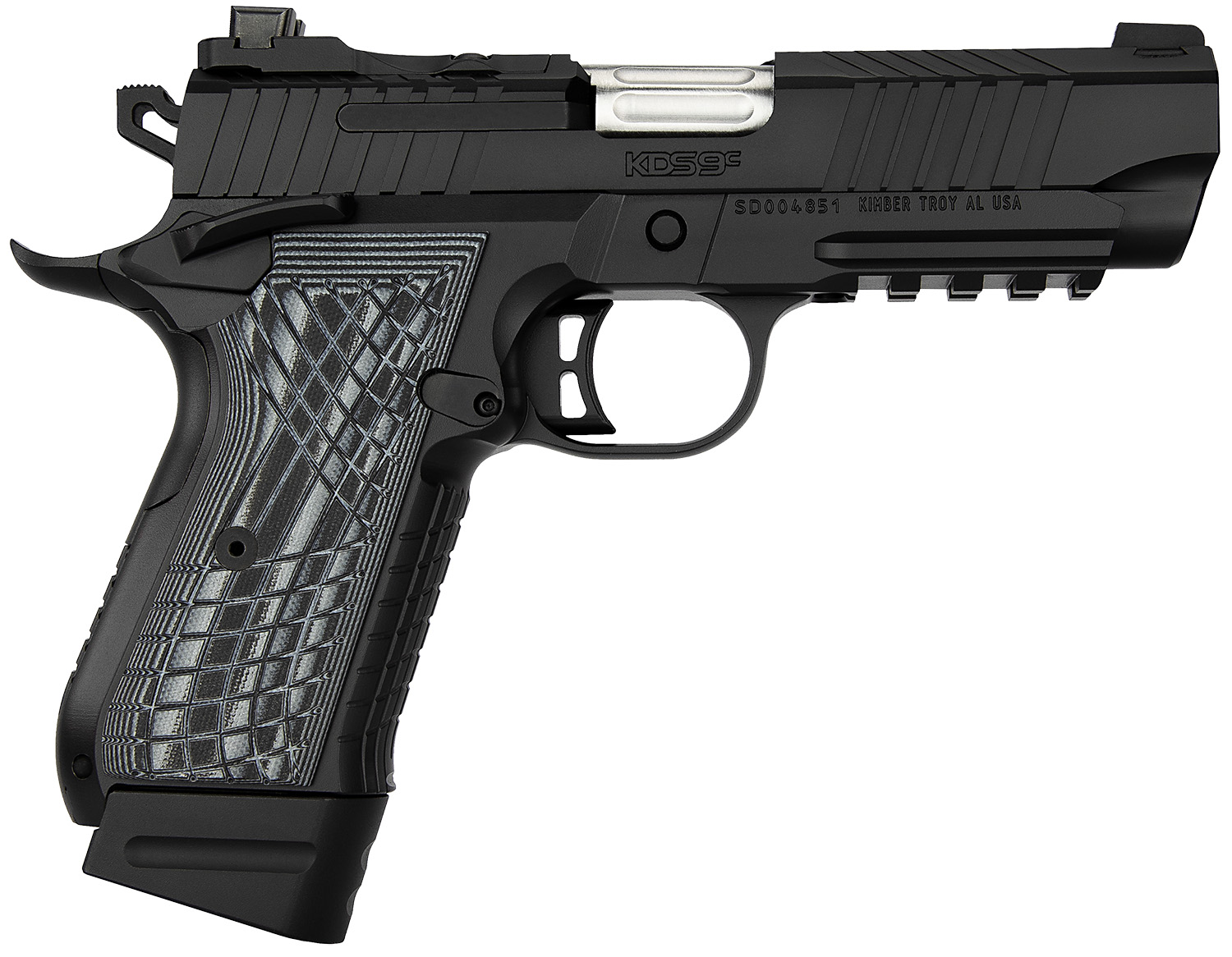 Kimber KDS9c Rail 9mm 4.09 in. KimPro Black 15/18rd